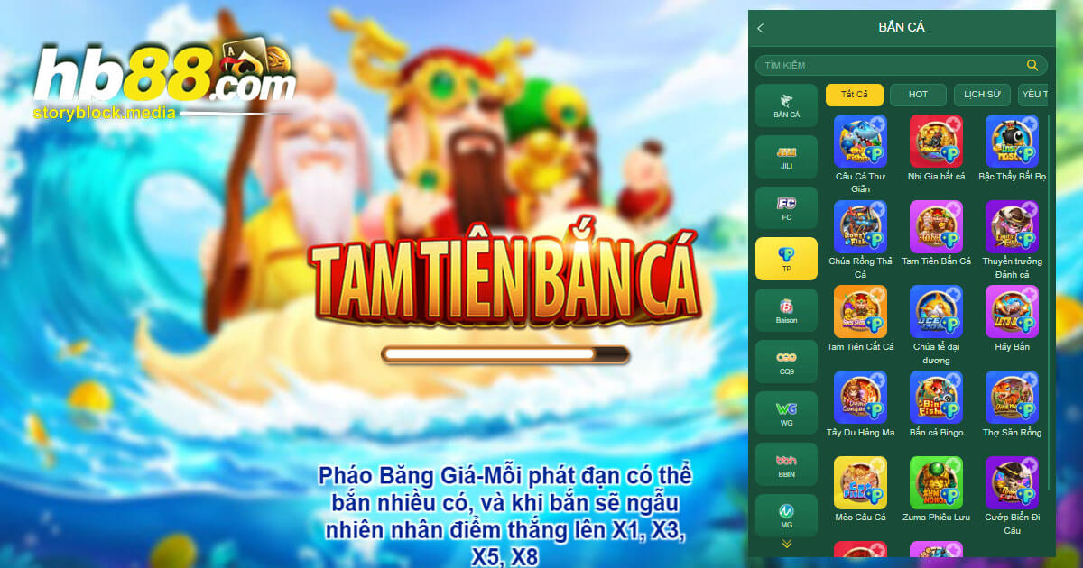 Giới thiệu danh mục game Bắn Cá HB88