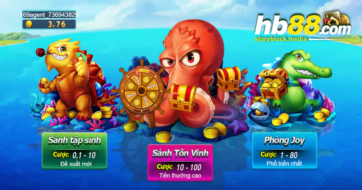 Lựa chọn sảnh game bạn muốn