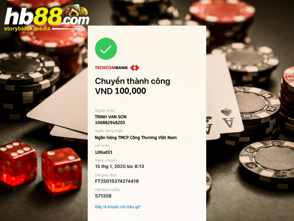 Lưu biên lai chuyển tiền để đối chiếu khi cần