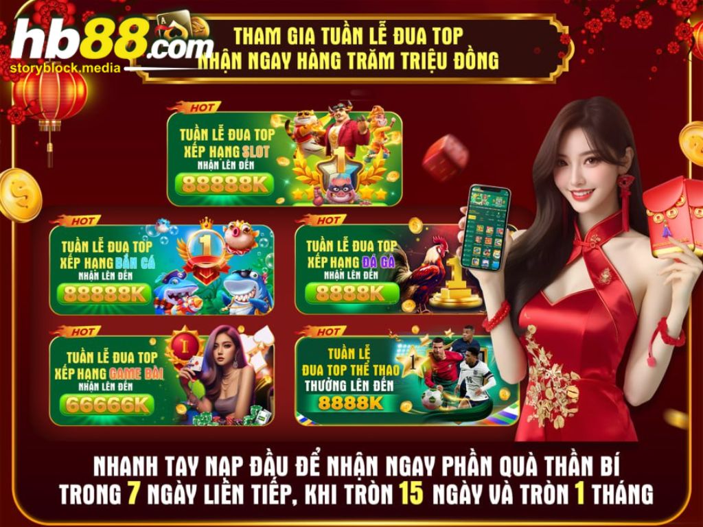 Tham gia đua top nhận khuyến mãi HB88